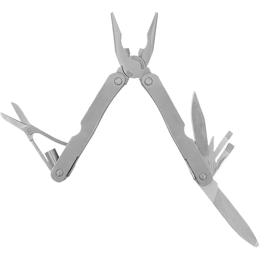 

20-Function Multi-Tool Set with Case, Silver, 10-Pack