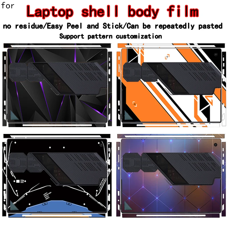 For ASUS ROG Flow Z13/Flow X13 Laptop Body Film GZ302EA/GZ301VF Computer Skin Shell Film GZ301VU/GV302XU Vinyl Protective Film