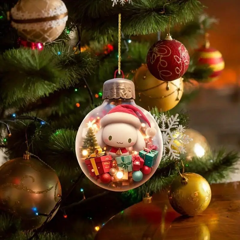 5/10 قطعة 2D لا ثلاثية الأبعاد أنيمي سانريو تأثيري Kuromi دمية مرحبا كيتي الاكريليك شقة سيارة تزيين مُثبت الاطفال اللعب هدايا عيد الميلاد #2