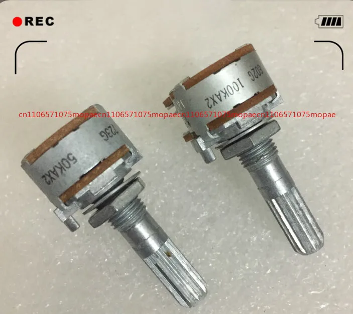 OK Rotary Potentiometer Stereo Dual-channel A100k A50k For Volume Amplifier 6-pin