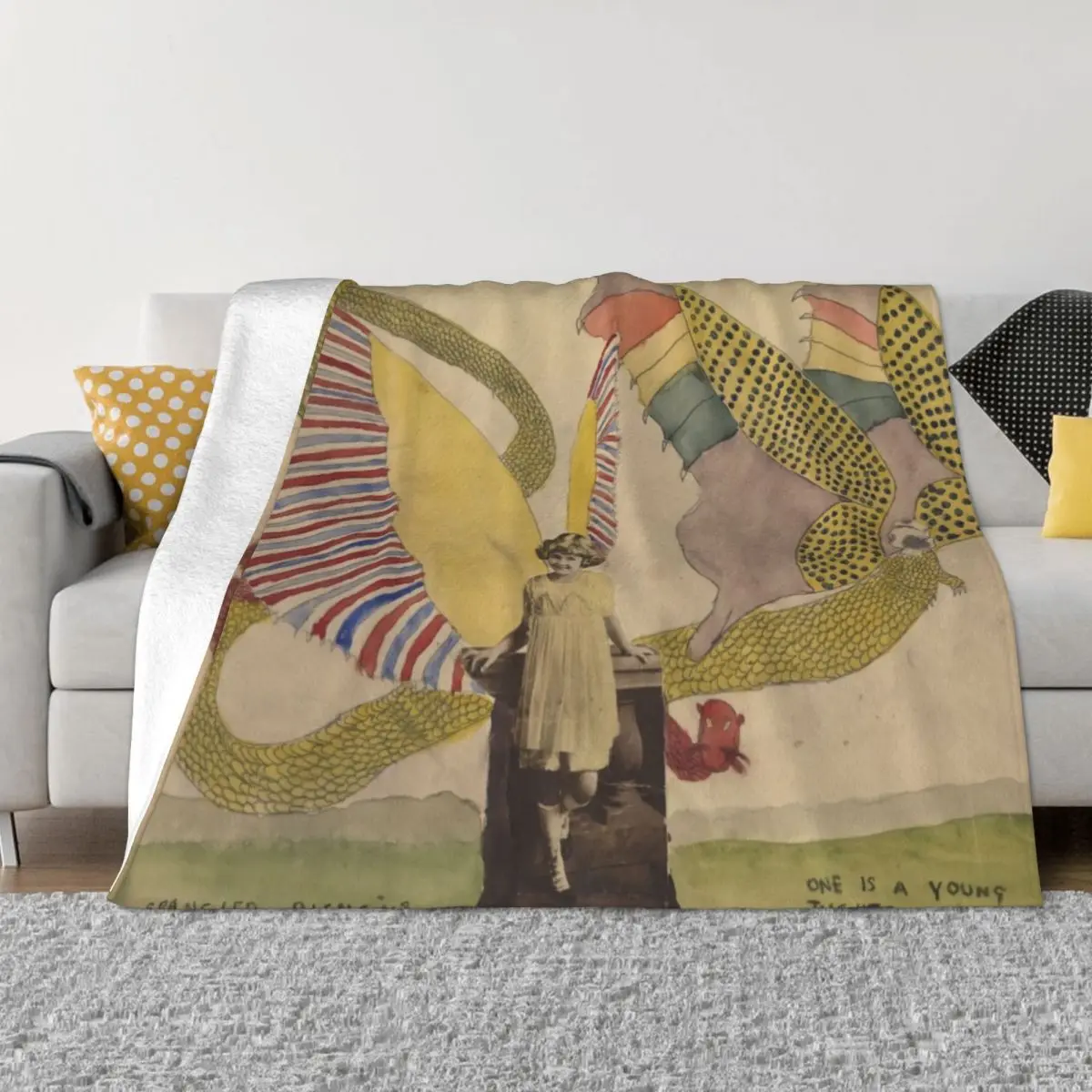 Henry Darger Art Throw Blanket Luxury St Blanket Cute Blanket Flannel Fabric