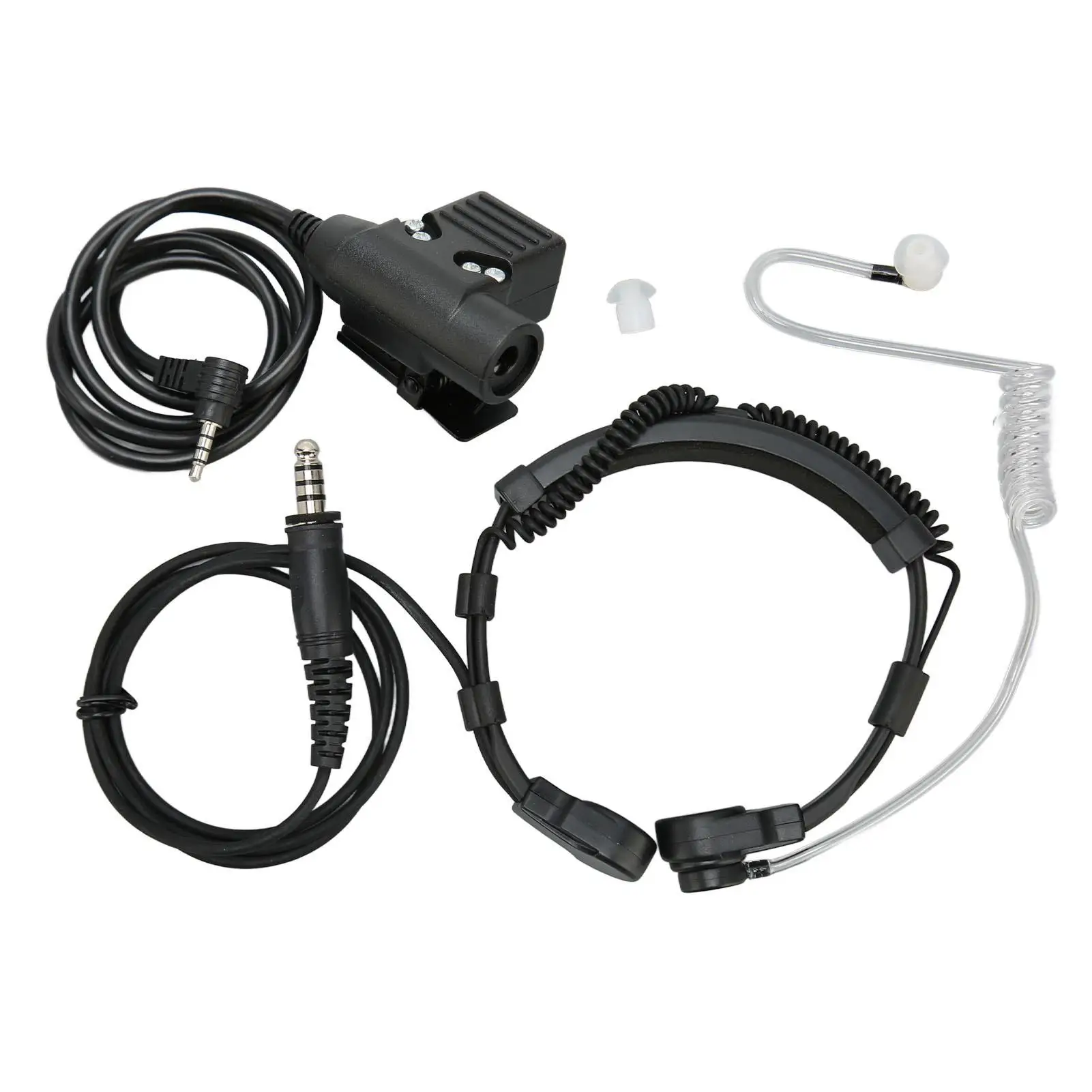 U94 PTT Throat Mic Headset for yaesu VX Series Walkie Talkies - Noise Reduction, Enhanced Communication