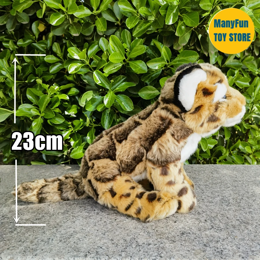 Realistico leopardo Clouded Peluche Jaguar Plushie Big Cat Peluche realistici animali di Peluche simulazione bambola Kawai giocattolo regali per bambini