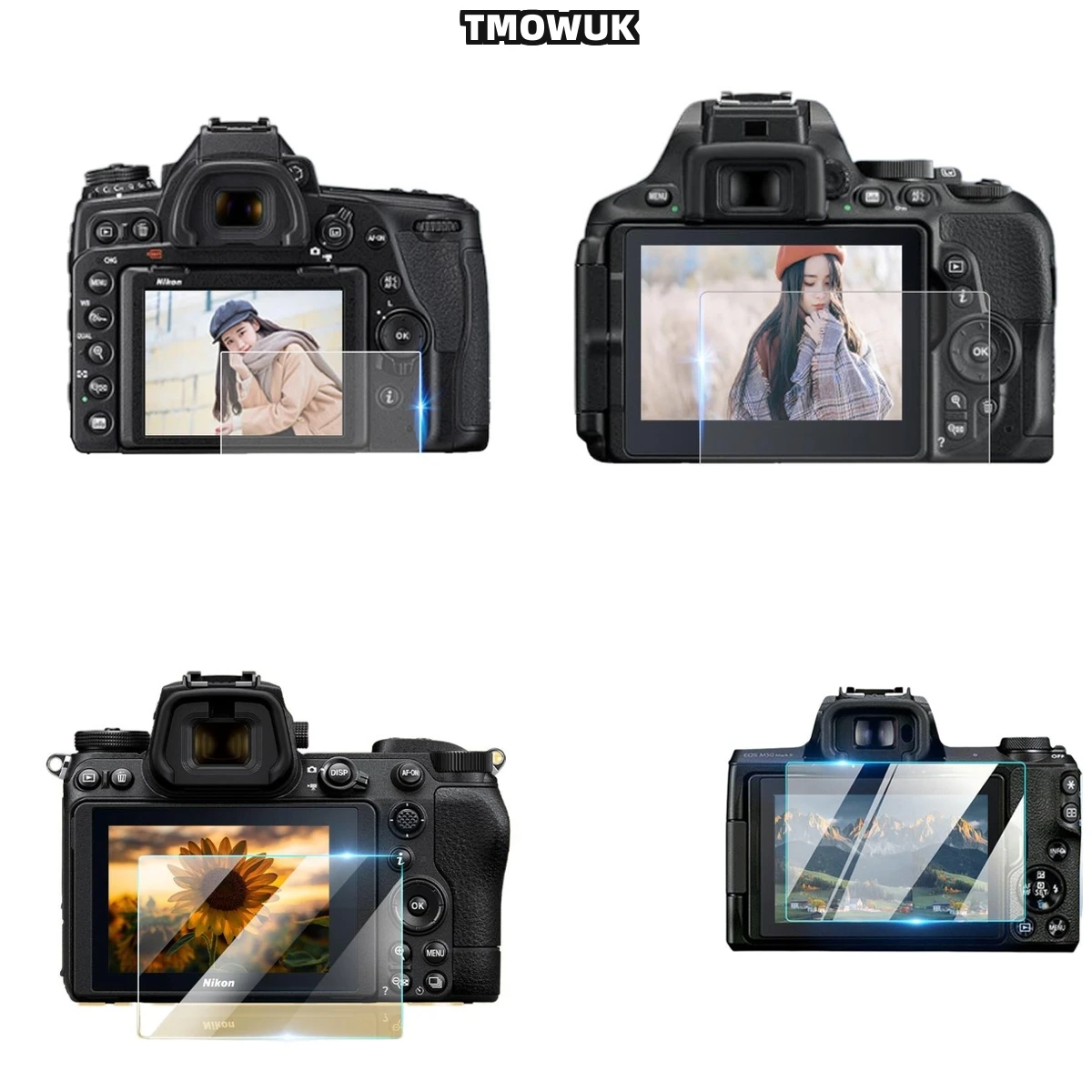 

For Nikon D5300 D54 D5500 D5600 Anti Glare Privacy Film - 9H Tempered Glass Screen Protector With Anti UV & Anti Static Coating