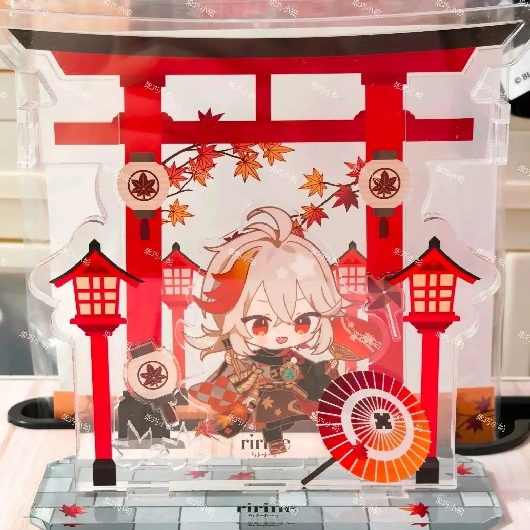 Статуэтка казуха kaedeхара, подарок, игрушка, фигурки, акриловая подставка, аниме модель, экшн-фигурки, аксессуары, модели юаней Шен