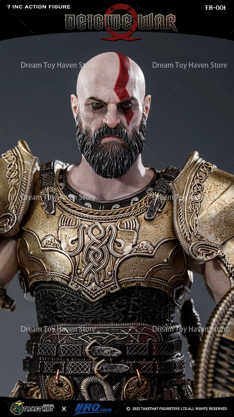 ฟิกเกอร์แอคชั่น TAKETHAT brotoys TB001 รุ่นมาตรฐาน ขนาด 1/12 ทหารชาย คราโตส เทพเจ้าแห่งสงคราม ขนาด 7 นิ้ว ของสะสม