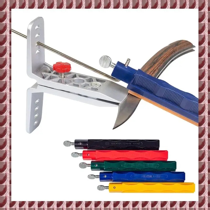 A95G Knife Sharpening System,Professional Knife Sharpener With Controlled Angle,Knife Sharpener Professional With 5 Whetstone