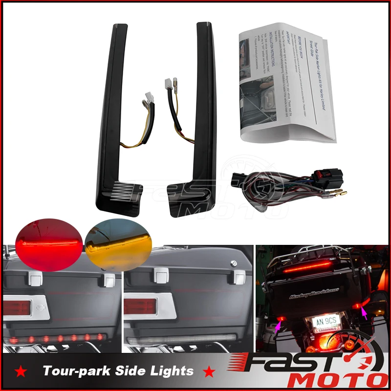 

LED Rear Tail Turn Signal Light Tour-Pak Pack Luggage Trunk Taillight For Harley Touring 2006-2020 Electra Road Glide FLHR FLHX