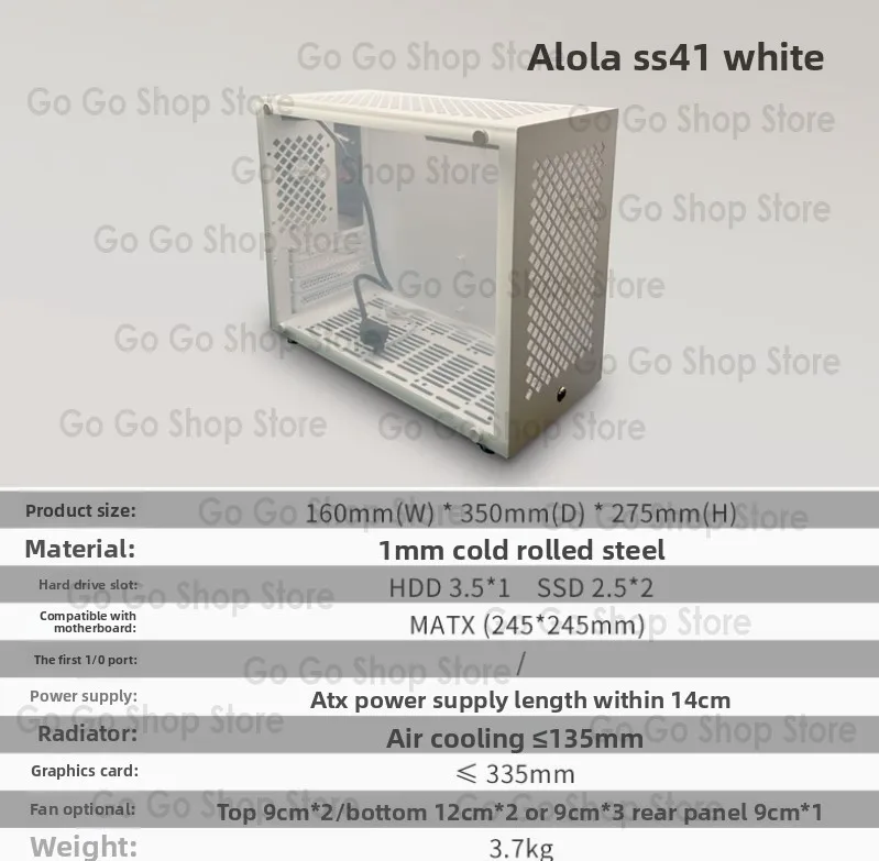 Ss30 Ss31 40 Side Through Portable Chassis High Value Itx Chassis Compact Small Chassis SFX