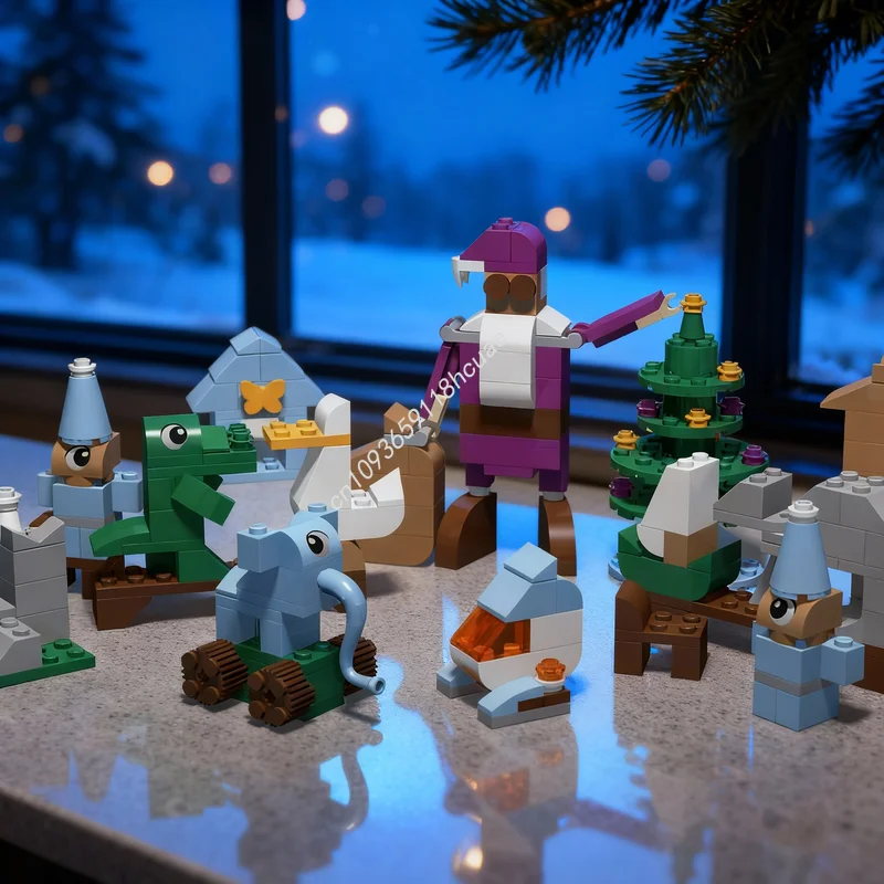 

245pcs MOC Classic Elf Workshop Model Building Blocks Architecture Assemble Creative DIY Christmas Gifts Idea Toy Education