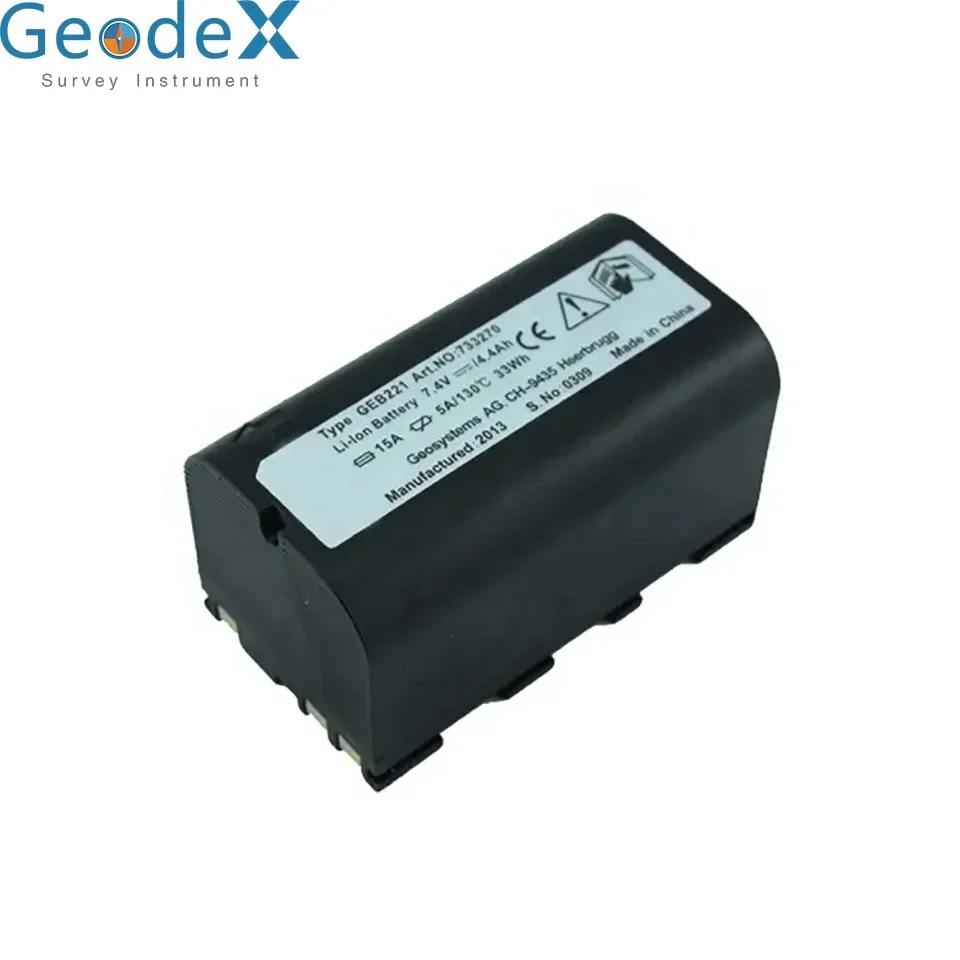 

Factory GEB221 7.4v 4.4ah Battery Pack for GEODEX All System 1200 Instruments and Piper 100/200 Lasers Hot Sale Survey Equipment