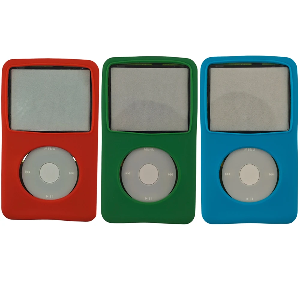 Weiche Silikon-Schutzhülle für iPod Video 5. Generation 30GB, 6. und 7. Generation Classic 80GB, 120GB, dünn 160GB, 10,5mm dick – Detail 3