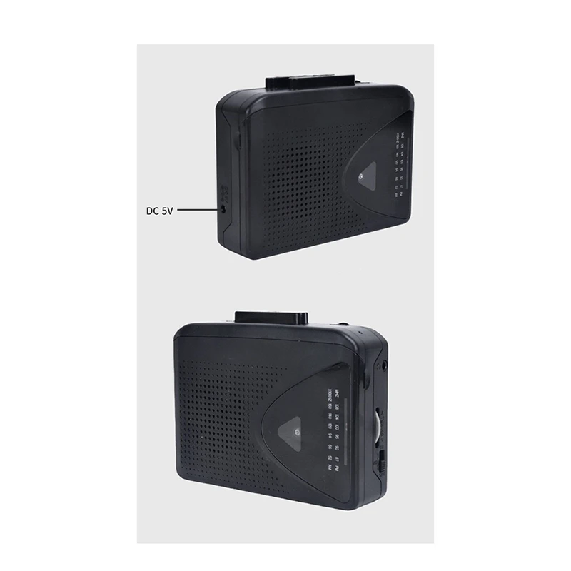 Lecteur de cassette portable, radio AM FM, options d'alimentation des touristes, réception du signal de bain, idéal pour les amateurs de musique et de nouvelles