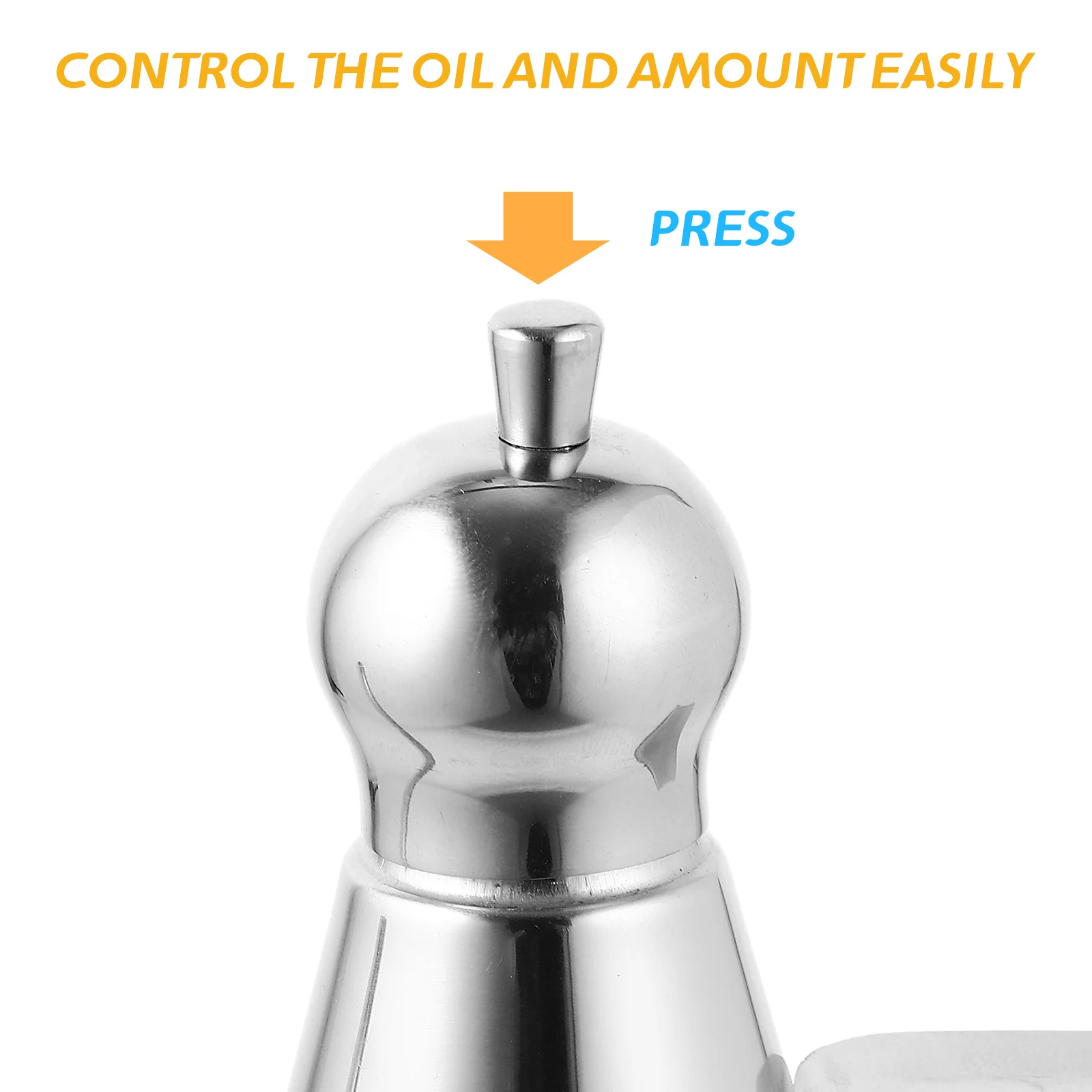 

0.5L 304 Stainless Steel Oil Bottle Leakproof Sauce Container Modern Kitchen Tool for Daily Use Oil Dispenser Bottle