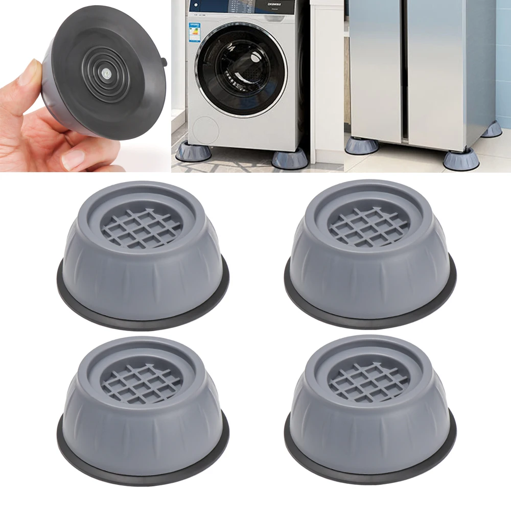 

4pcs Foot Pedestals Base Anti-Skid Noise Anti Vibration Washer Feet Pads Washing Machine Dryer Support Furniture Stabilizer