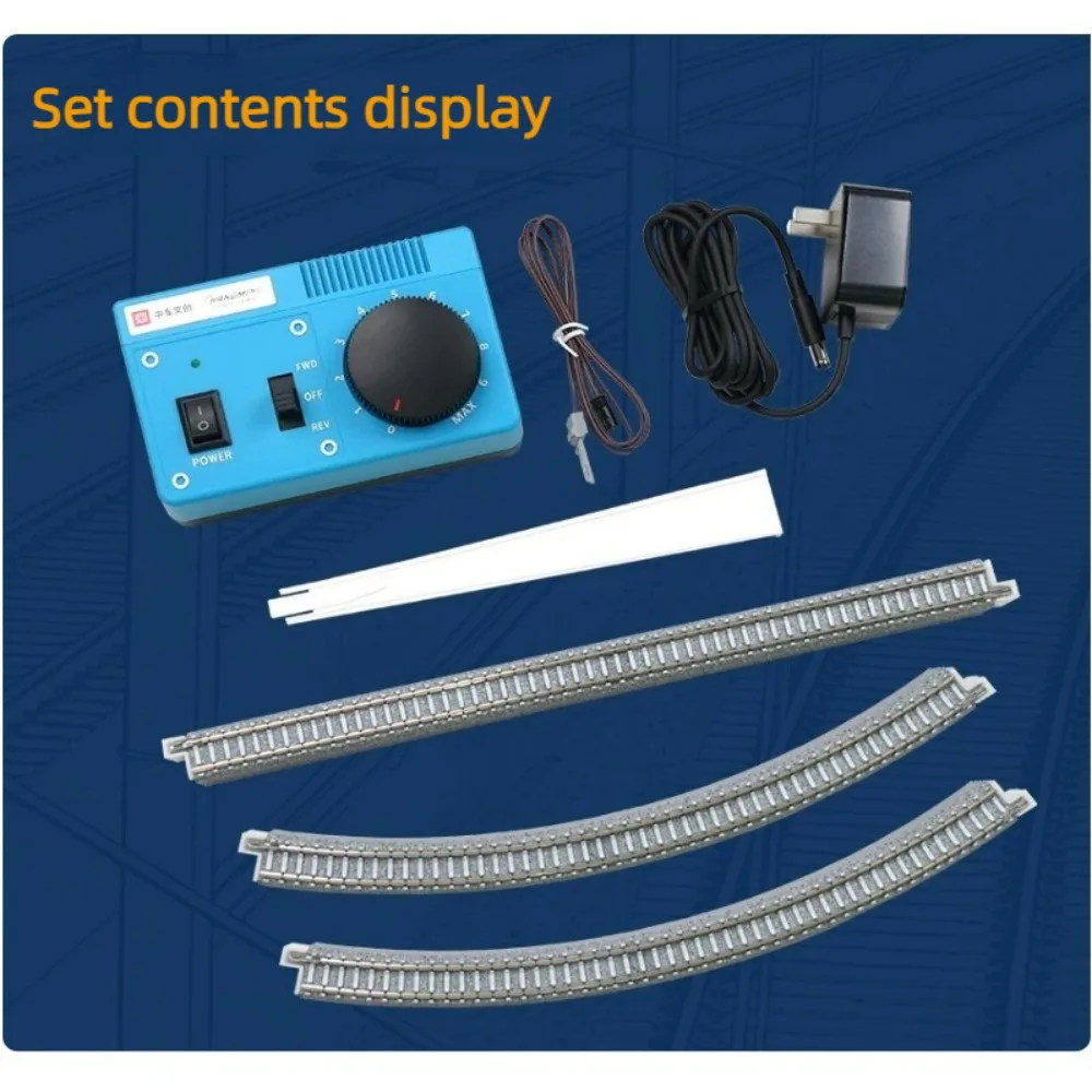 Changming N Scale 1/160 Train Model Track Set Controller and Track 60061 Track Set Novice Starter Sand Table Scene Decoration