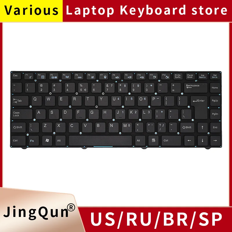 Substituição do teclado do portátil para Acer ONE, US, russo, BR, Brasil, SP, Espanha, Z1401-C2XW, 14, 1401, Z1402, grande retorno