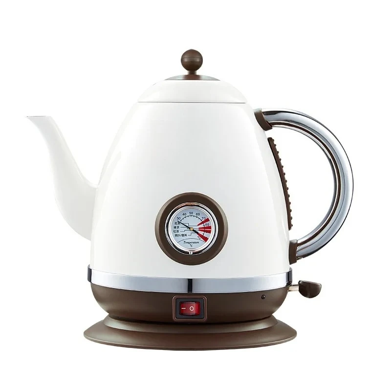 220V 1500W Retro 304 stainless steel electric kettle fast boiling teapot with thermometer
