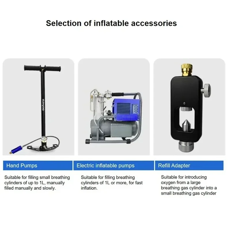 خزان هواء للغوص مصنوع من سبائك الألومنيوم بسعر مناسب، غوص أسطواني 5-10 دقائق