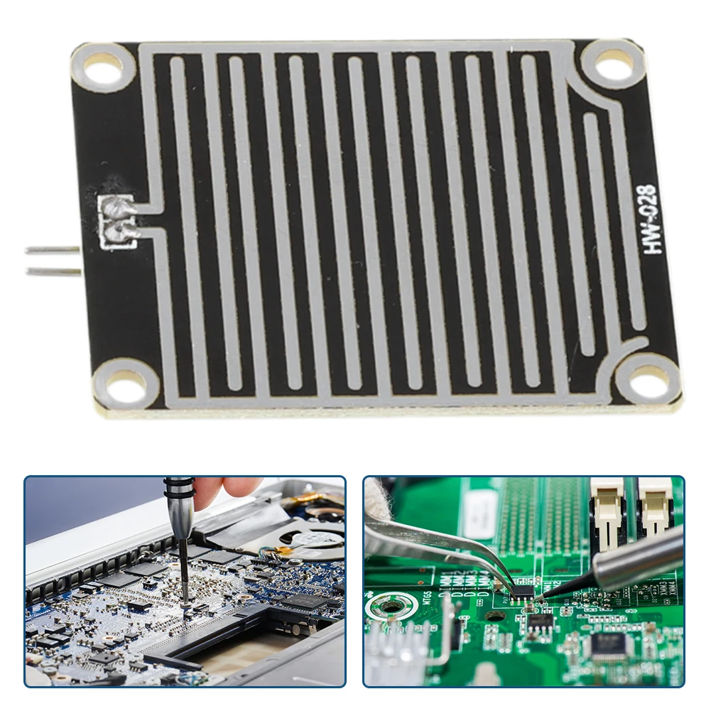 1 PC Raindrop Sensor Module High Sensitivity Raindrop Sensor Board Rain Water Level Sensor Module Electronic Component