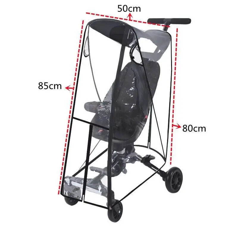 Baby Artifact Rain Cover Baby Stroller Car Windshield Rain Cover Windshield Stroller Protective Breathable Raincoat Accessories
