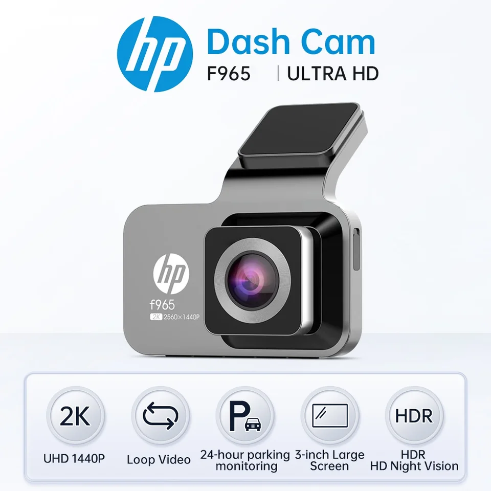 HP car camera dash cam camera 2k UHD night vision WiFi DVR video