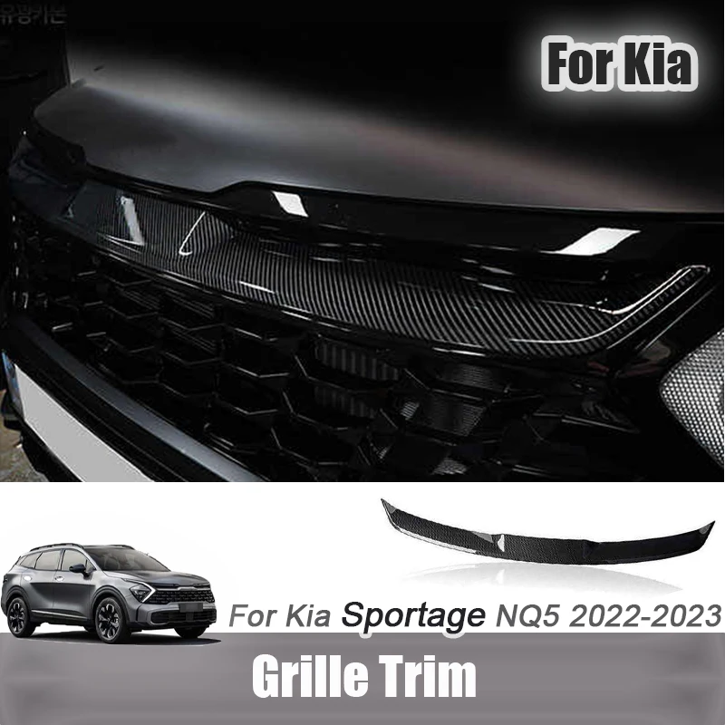 

For Kia Sportage NQ5 2022 2023 2024 2025 Hood Accent Trim Grille Trim Decorative frame Stickers Automotive exterior modification