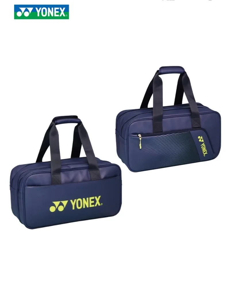 Yonex High-quality PU Leather New Badminton Racket Sports Bag Tennis Racket Bag Portable Durable Large Capacity Unisex