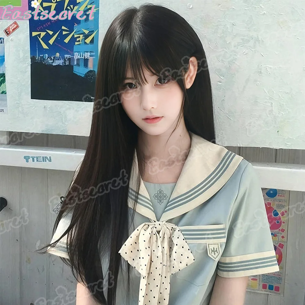 EAST Cosplay Hair Extensions Synthetic Wigs Natural Breathable Head Cover Black Long Straight Wig Hat for Women
