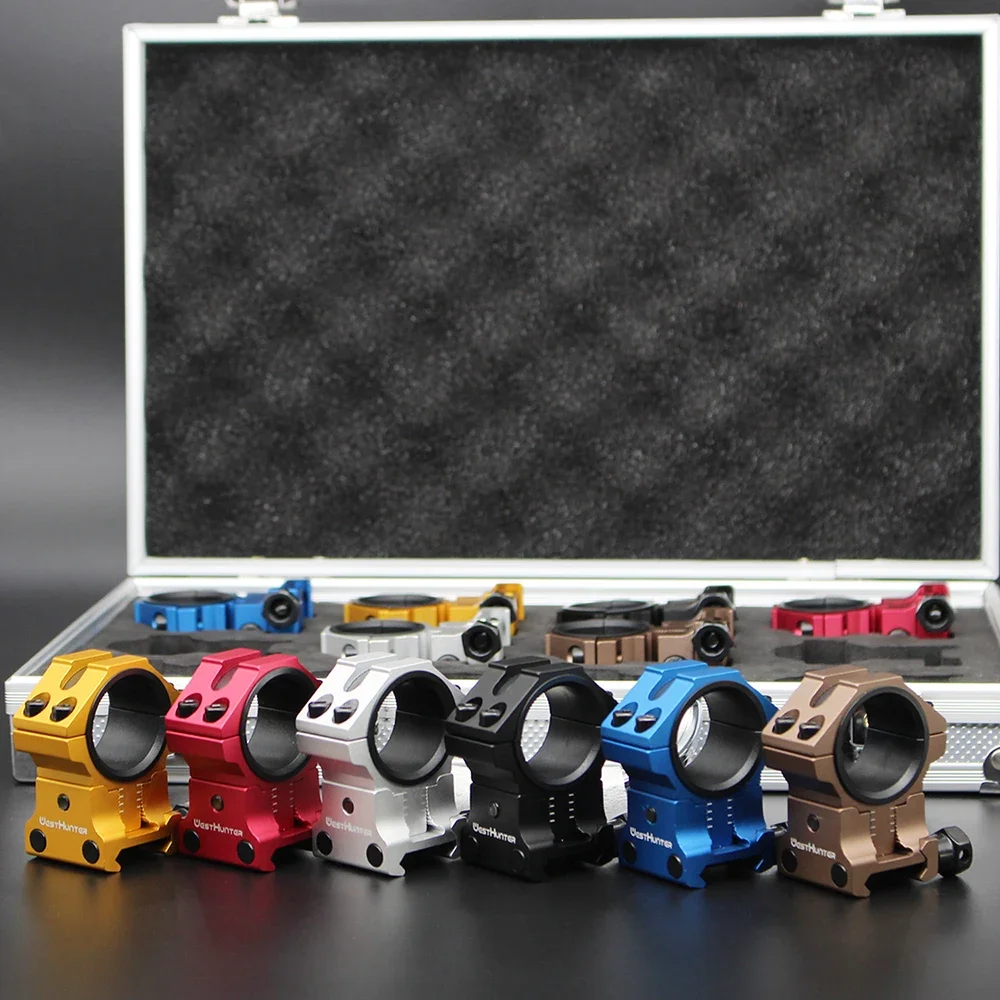 WESTHUNTER Einstellbare Profil Picatinny Zielfernrohr Ringe 1 ''/30mm Center Höhe 32 Zu 38mm Einstellen Optische Sehenswürdigkeiten 20mm Schiene Montieren 4