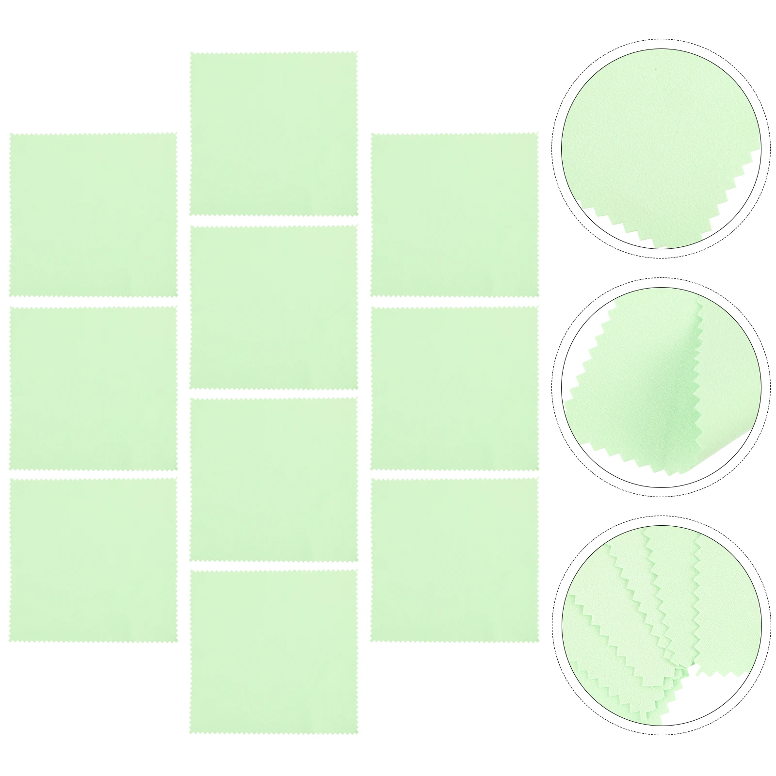 

10 Pcs Silver Jewelry and Cloth Cleaning Wiping Platinum Gold Polishing Silverware Watch