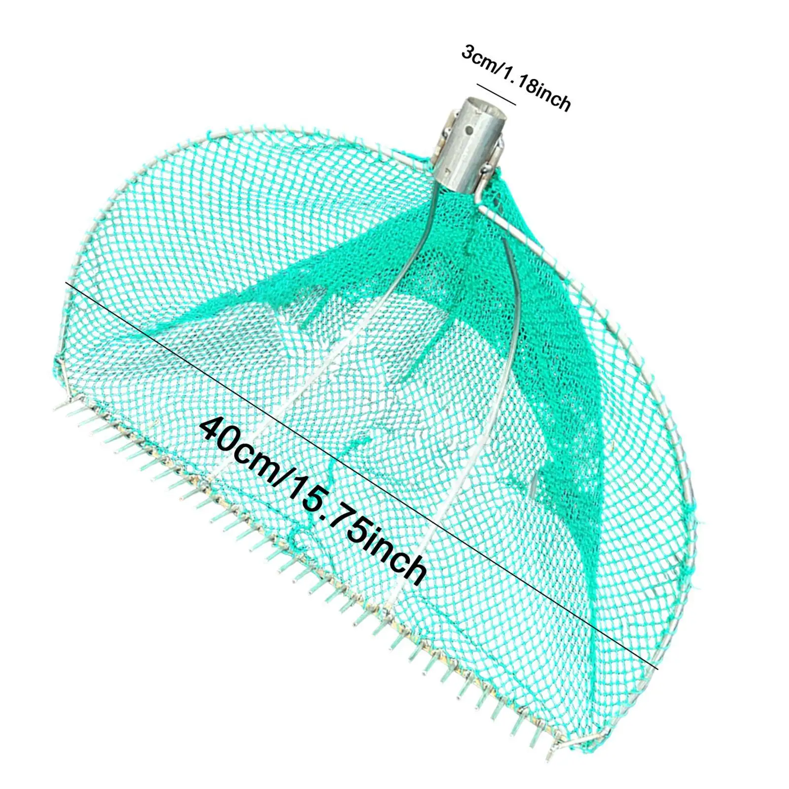 

Металлический сетчатый грабель-сачок для сбора гальки и моллюсков на пляже и ферме, портативный садовый инструмент