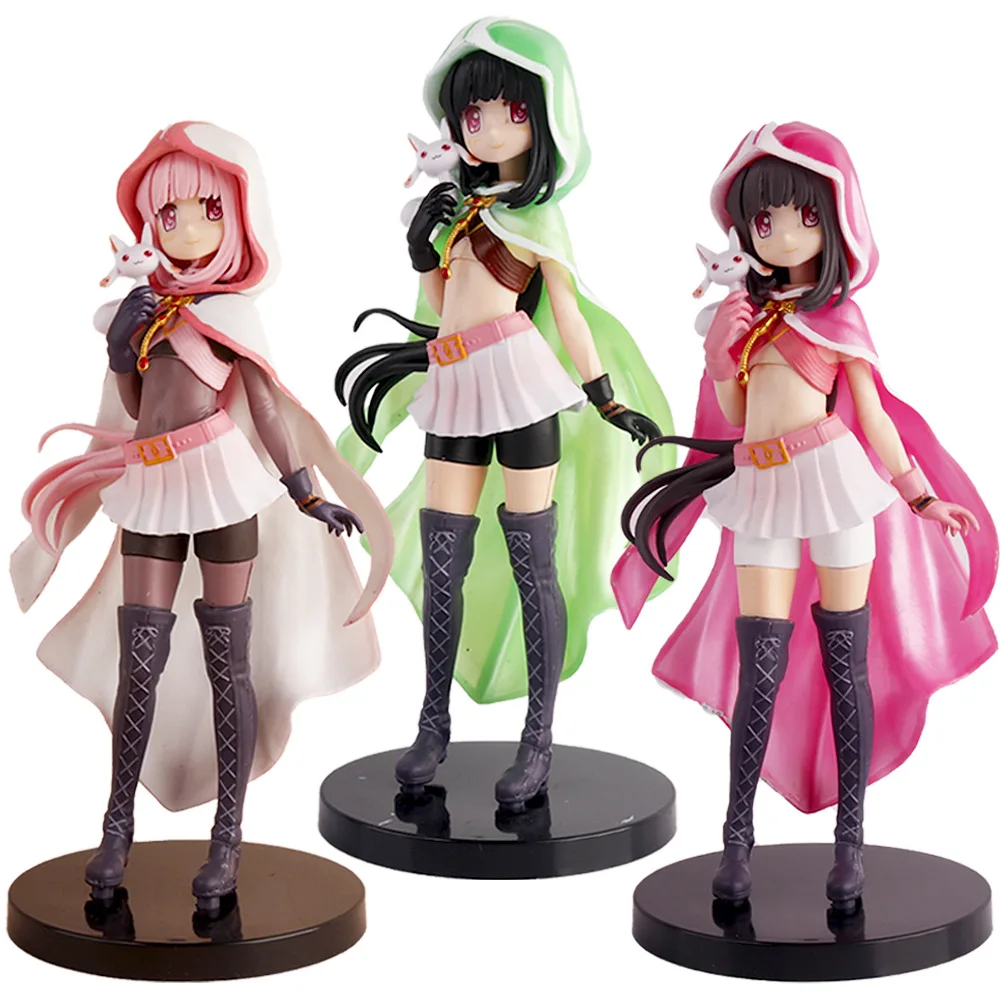 Kaname Madoka Tamaki Iroha Anime Action Pvc Figure Model Doll Toy Collectiable Ornament Gift
