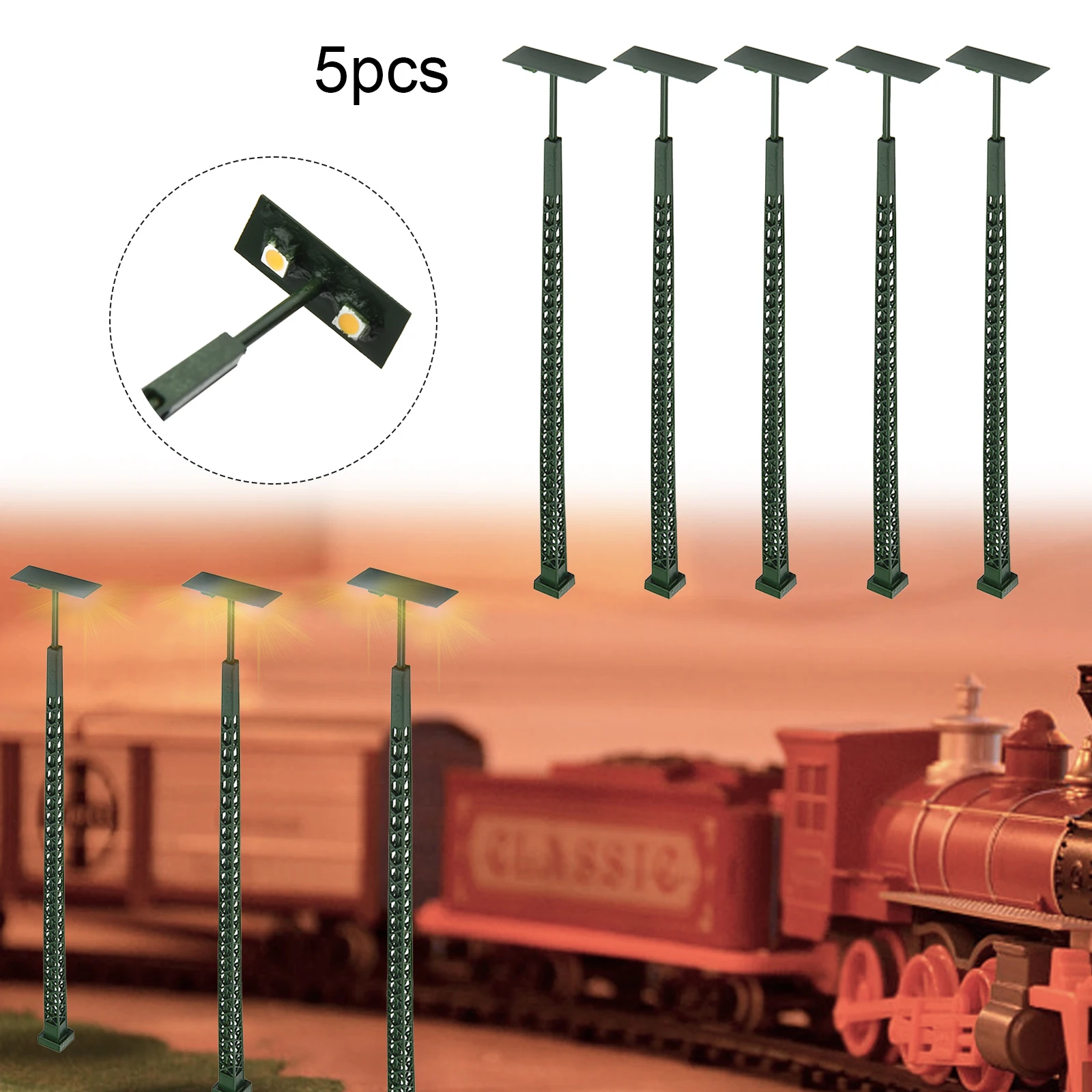 High Quality Hot Sale Accessories Model Railroads Toys Hobbies Lights Lattice LED 3V DC Or AC.20mA Building H0