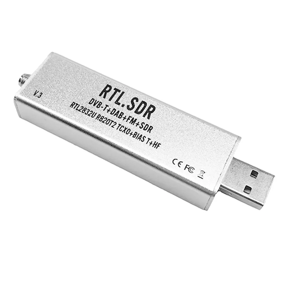 استقبال RTLSDR TCXO تعويض درجة الحرارة كامل النطاقات استقبال البرمجيات ADSB 24MHz-1766MHz R820T2 RTL2832U رقاقة