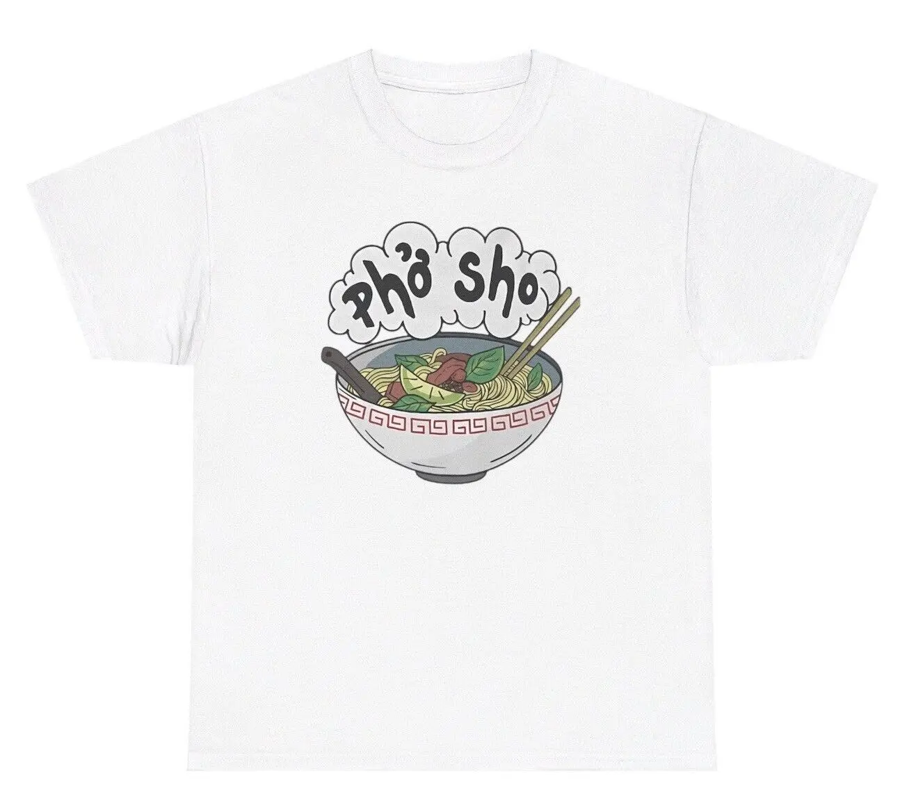 Pho Sho Soup T Shirt Funny Silly Soup Lover Parody Humor Gift Ironic Gen Z Tee