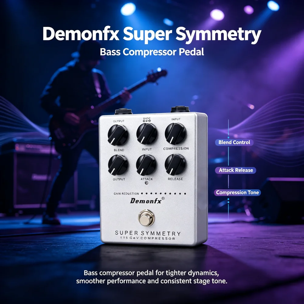 pedal-de-compresion-para-guitarra-electrica-y-bajo-con-control-de-ganancia-ataque-liberacion-mezcla-y-entrada-de-compresion