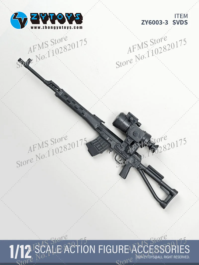 ZY6003 1/12 Scale Soldier AK74 RPG-7 SVD FIM-92 MP7 Pack Military Combat Equipment Fit 6Inch Action Figure Model Dolls