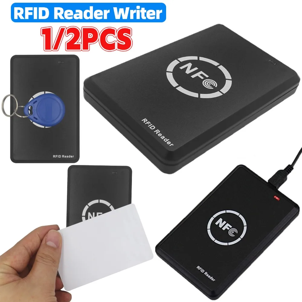 

RFID Reader USB Port Smart Access Control Card Copier 13.56MHz/125KHz/250KHz NFC Tag Replicator Encrypted Card Decoder 1/2PCS