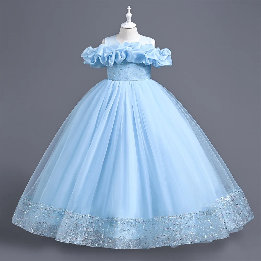 

Girl's Dress New Children's Dress in The Children's Gauze Long-style Tutu Western Dress Children's Princess Skirt