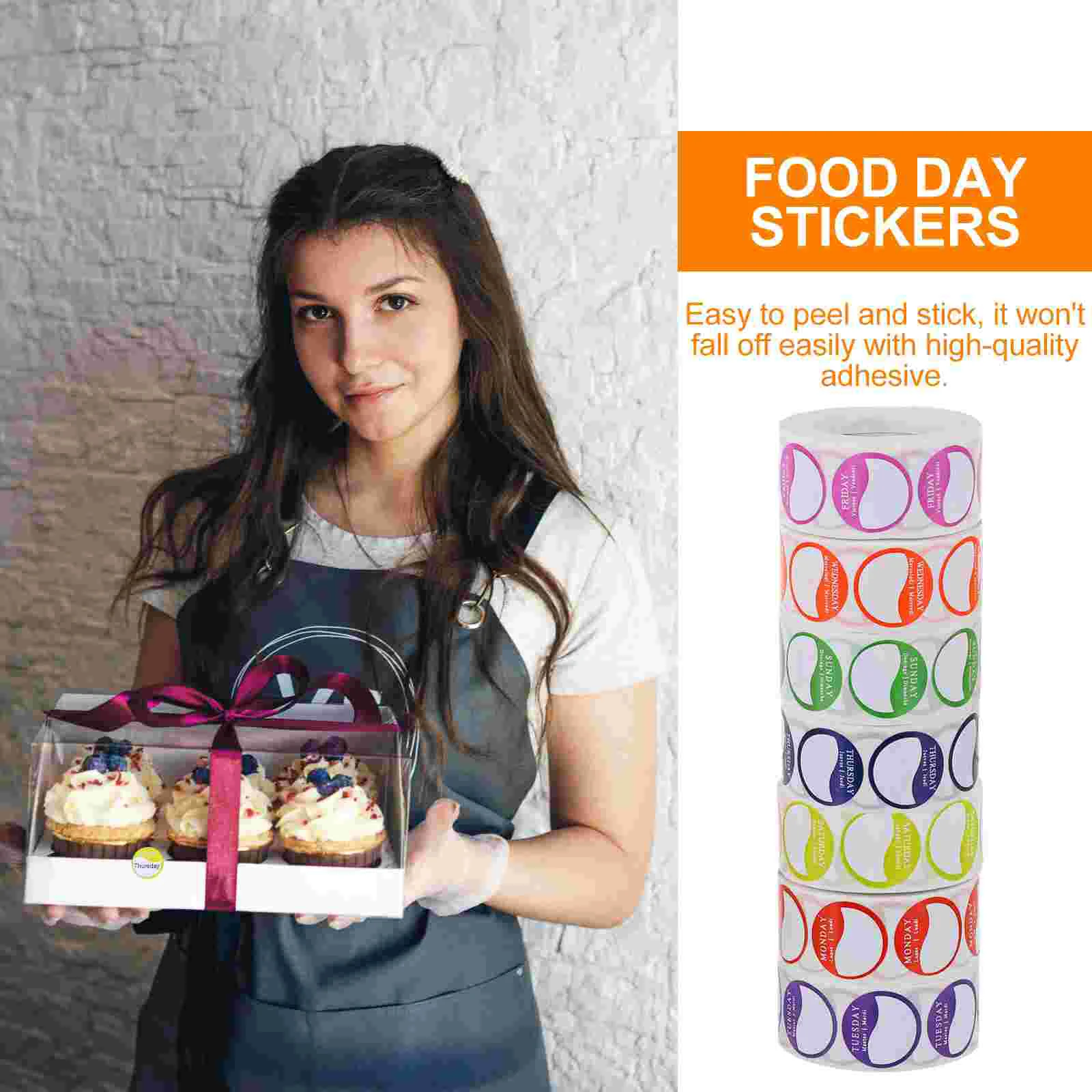 Sticker Week Label Stickers Food and Restaurant Day Date Inventory Management Labels Office Number