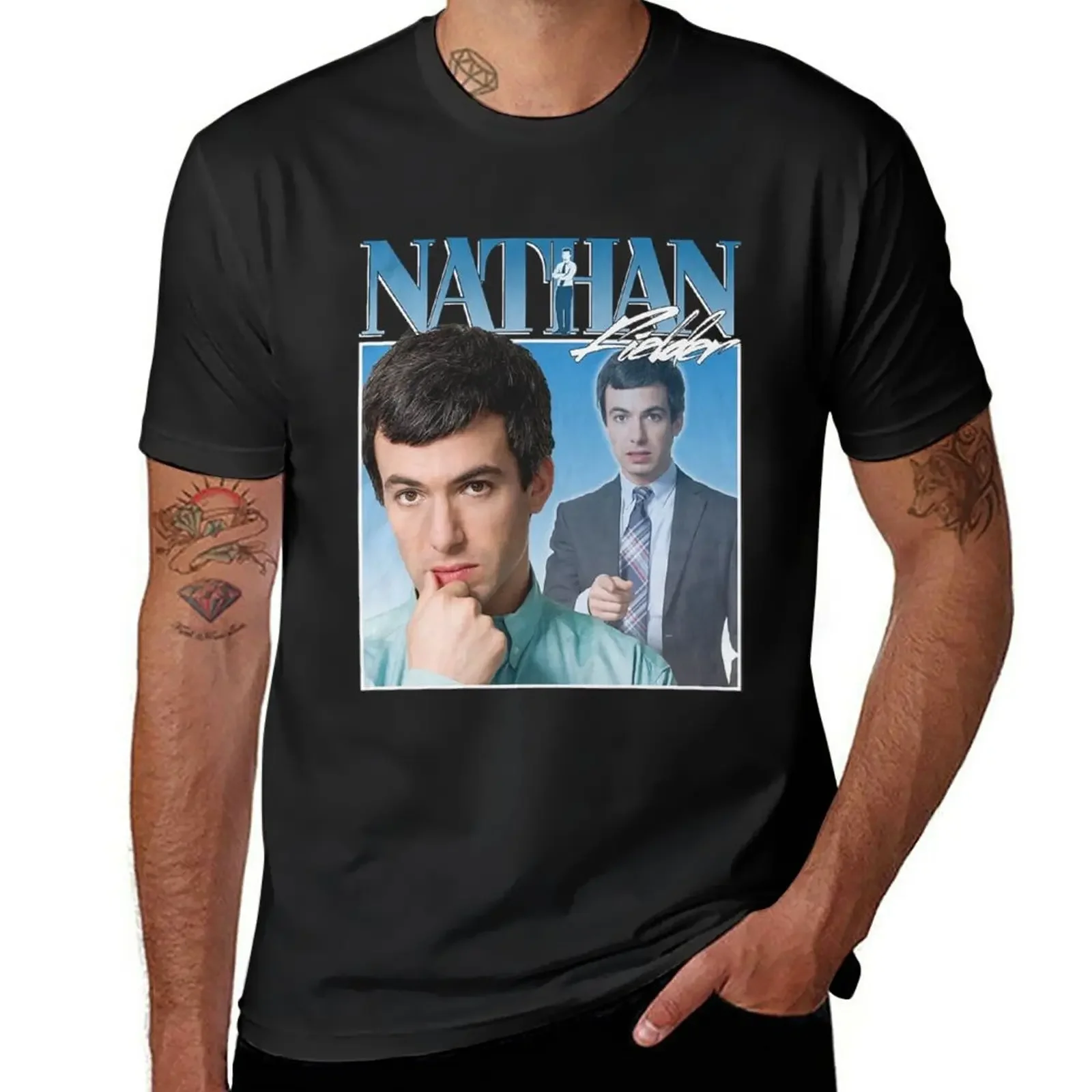 Nathan Fielder, 90's T-Shirt blacks tees mens vintage t shirts