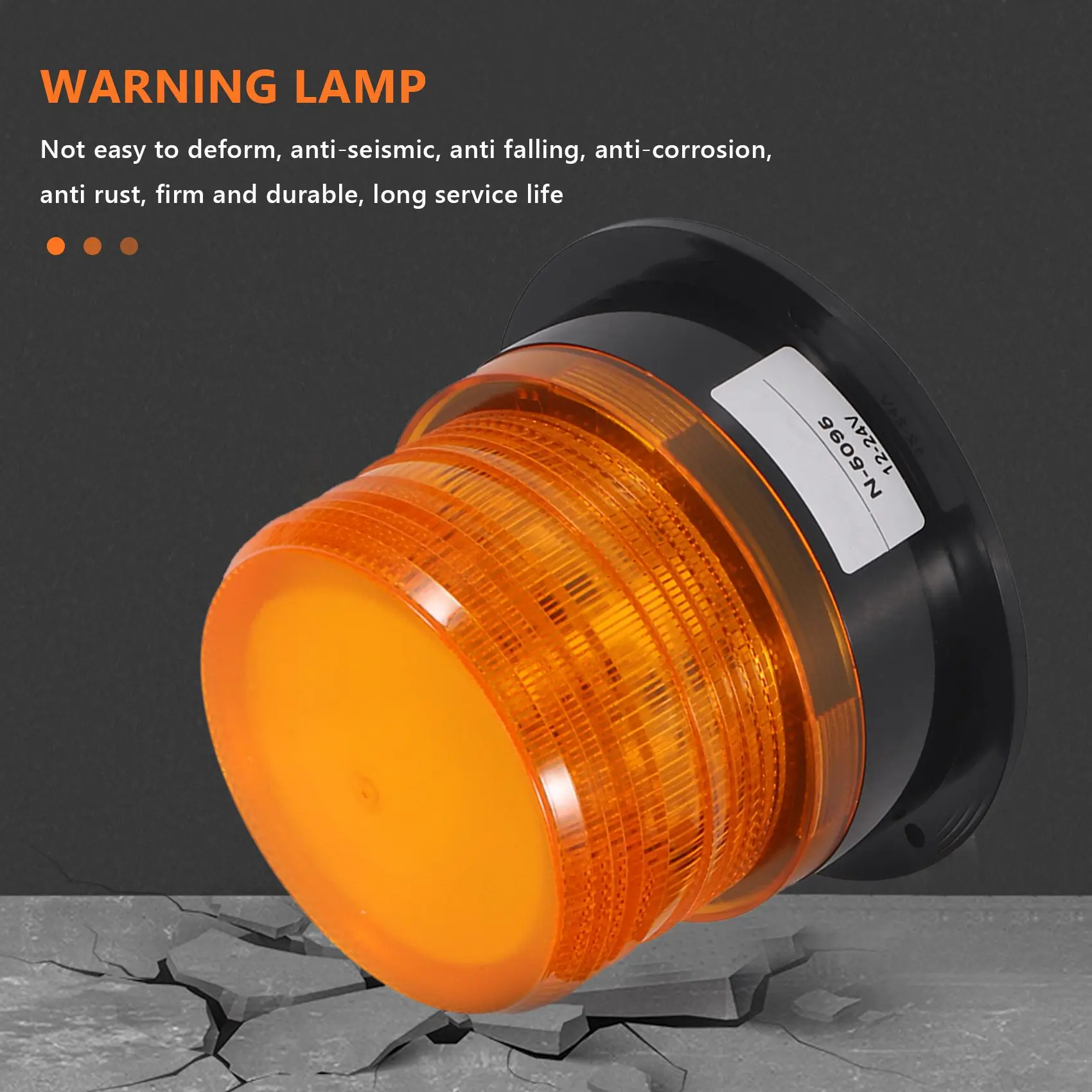 A95E-2 X Amber LED Beacon Strobe Emergency Flashing Light Warning Lamp Truck 12V 24V