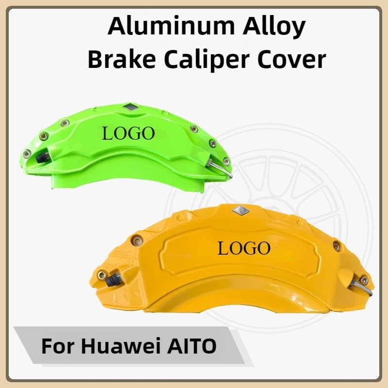 Car Wheel Rim Brake Pad Discs Caliper Cover For Huawei AITO Wenjie M5/M7/M9/Avita 11/Avita 12 Aluminum Alloy Wheel Hub Modify