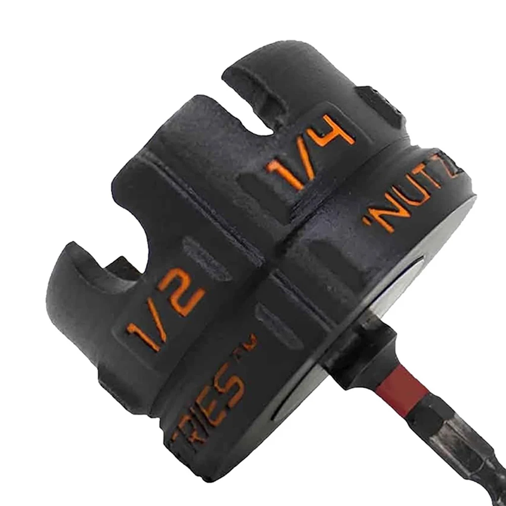 Nut Zip Drill Attachment Wear Resist Hex Shank Nut Driver Extractor Portable Bolt Extractor Tool for Fast Nut and Bolt Removal