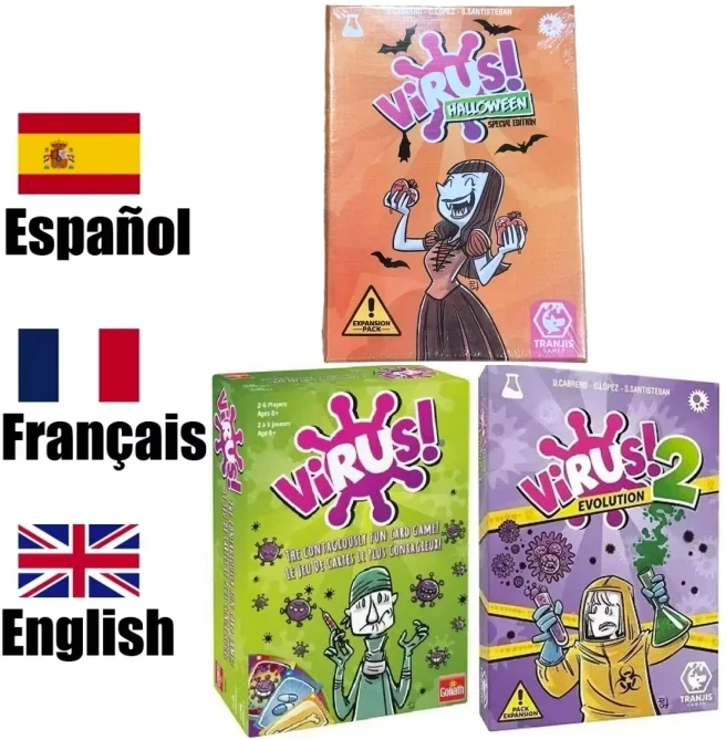 Tranjis Games - Virus! -Card game-The Most Contagious Game. Spanish edition. + 8 years virus 3