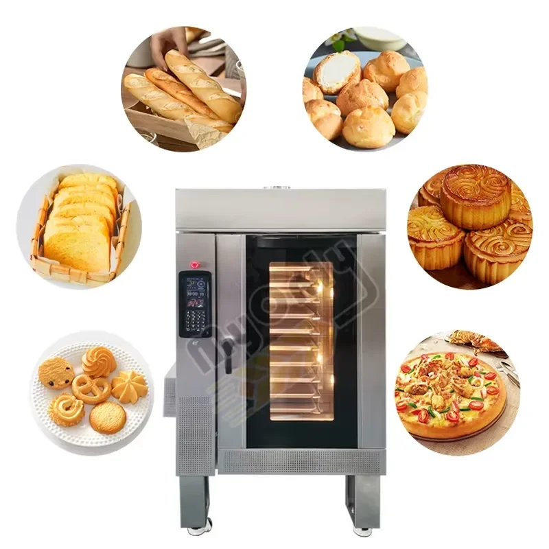 MY Chinese Automatic Electric Cookie Loaf Bread Convection Oven Rotary Gas Bakery Equipment Price