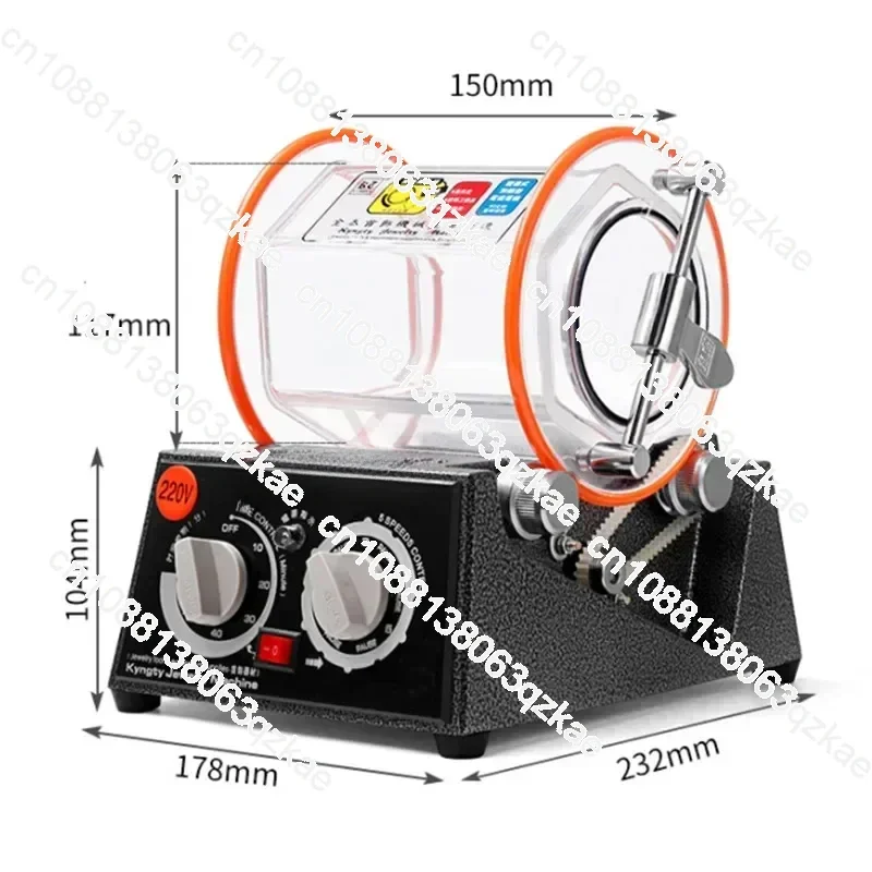 5kg Rotary Tumbler Surface Polisher Jewelry Polishing Machine  KT2000 Finishing Machine with Polishing Bead for Chamfering