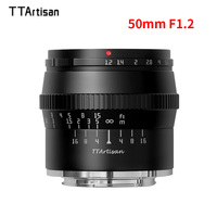 TTArtisan APS-C 50mm F1.2 Large Aperture Portrait Lens for Sony A6000 A6500 A7 A9 A7RIII Fuji X-T4 Canon M5 Nikon Z5
