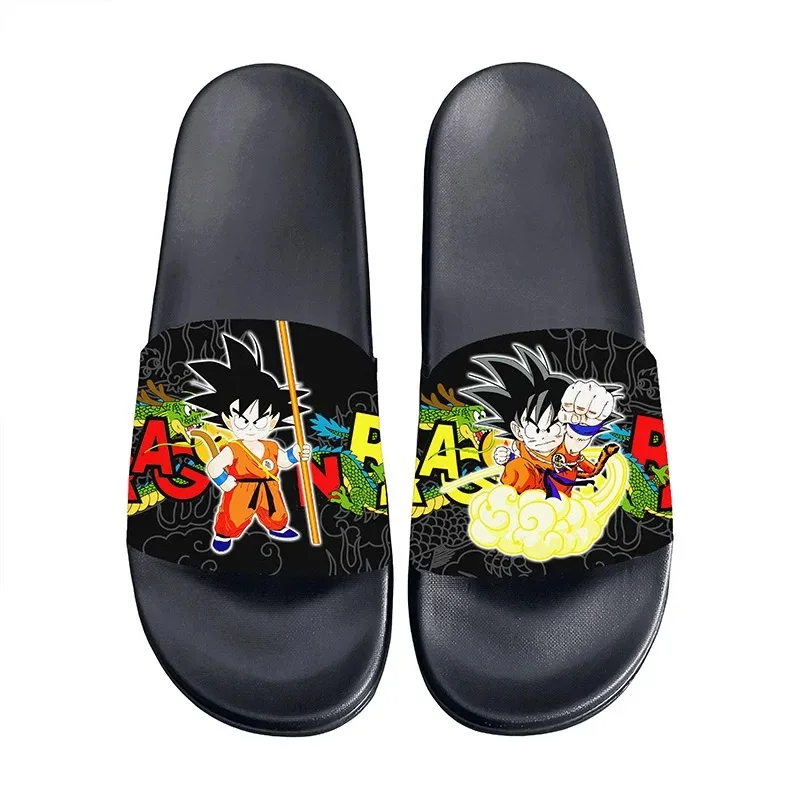 Dragon Ball Goku Vegeta Sayajins Casa Chinelos Sandálias Resistente ao Desgaste Mudo MaleSlippper Sapatos Casuais para Homens e Mulheres